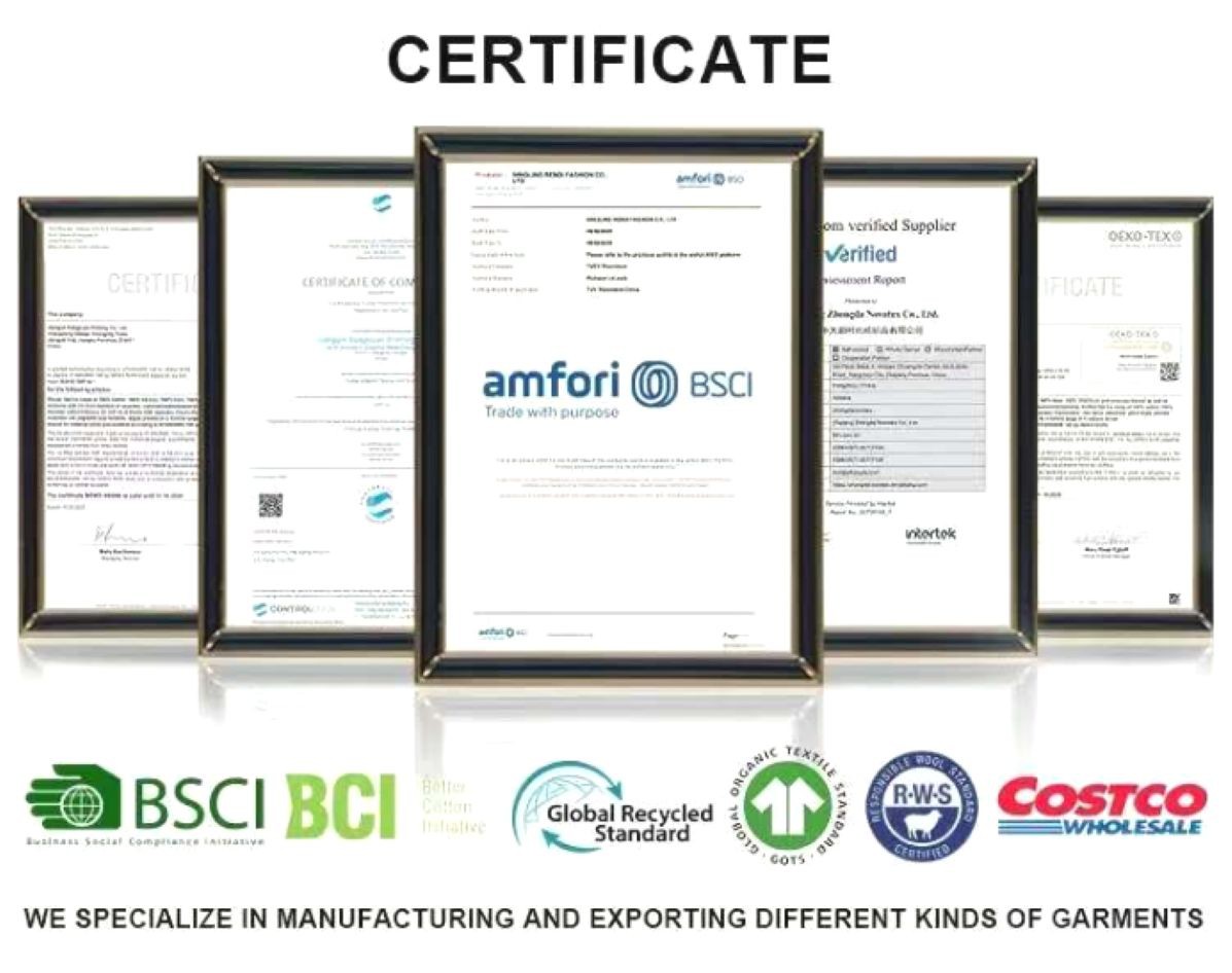 Men Knit Oversized Pullover CERTIFICATE