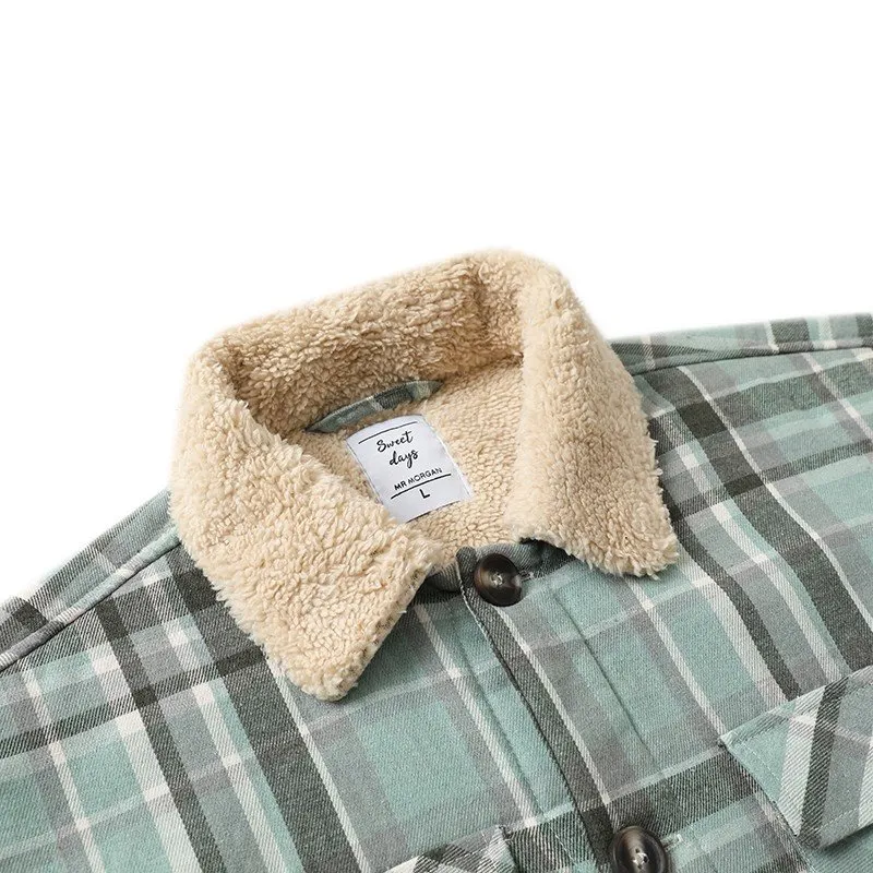 OEM&ODM Sherpa Plaid Shirt